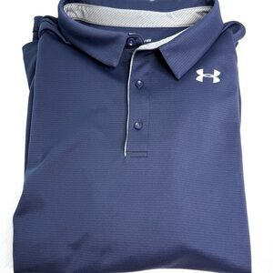 Under Armour Men's Navy Polo Tech Polo Shirt Sz 3XL Big & Tall